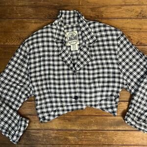 Vintage 80’s Jou Jou women’s ultra cropped jacket shoulder pads size medium